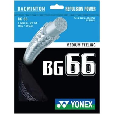 Imagem de YONEX Corda de badminton BG 66 (preto)