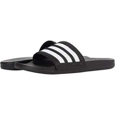 Imagem de adidas Tênis adulto unissex Adilette Comfort Slide, Preto/branco/preto, 13 Women/12 Men