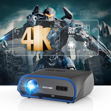 Imagem de Projetor de alta luminosidade 1800 ANSI Lumens, HDR10+,compatível com 4K, WiFi6 e Bluetooth,Smart Android TV com aplicativos, 2 HDMI,para visualização à luz do dia, jogos com baixo atraso de entrada
