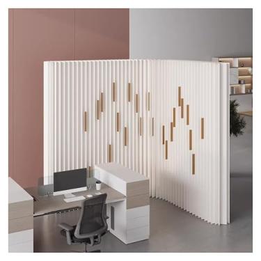 Imagem de Room divider Divisor de sala com tela de papel independente, tela divisória de privacidade do escritório, armazenamento dobrável removível(5X1.8M/16.4X5.9FT)