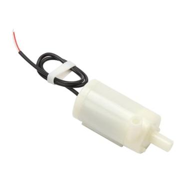 Imagem de GLOGLOW Bomba de Componentes de Pequenos Eletrodomésticos de Proteção Individual, Baixo Ruído, Anfíbio, para Fontes e Aquários, Vazão de 80-120L/H, Resistente à Corrosão, 2,2x0,9x1,2 Polegadas DC