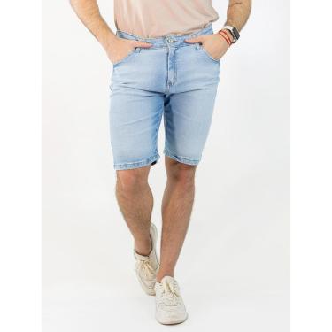 Imagem de Bermuda Masculina Slim Jeans Clássica Delavê Algodão Anticorpus-Masculino