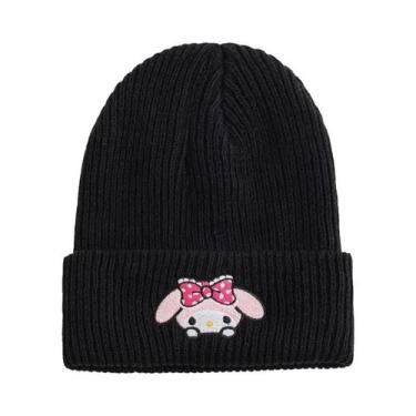 Imagem de Gorro De Inverno Tricotado Feminino Com Estampa Da Hello Kitty, Cinnam