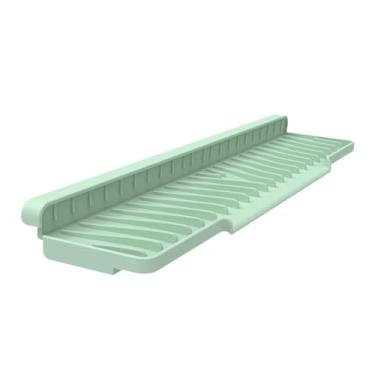 Imagem de FytStycale Tapete para Pia de Cozinha, Escorredor de Louça, Antiderrapante, Multiuso, Silicone Ao Calor, para Banheiro, Luz Verde, Tamanho real