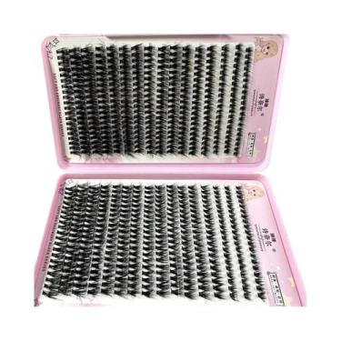 Imagem de Cílios Postiços Individuais 8D Fluffy Thick Wispy, 640 Peças, Curvatur