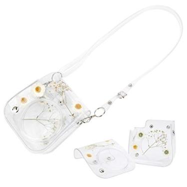 Imagem de GLOGLOW e Acessórios para Câmera Instantânea Mini11 9 8, Material de PVC Com Alça Ajustável, Design Daisy Gypsophila, Capa Protetora Leve para Câmera 154g Nan