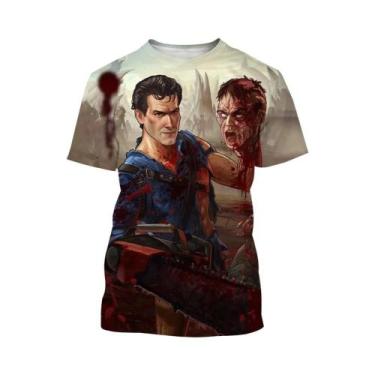 Imagem de Camiseta Com Estampa 3D Do Filme De Terror Dracula, Moda Verão, Gola R