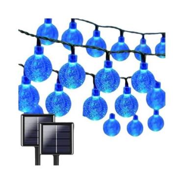 Imagem de Luzes De Cordão LED Solar Em Forma De Bolha Para Camping, Tenda, Quart