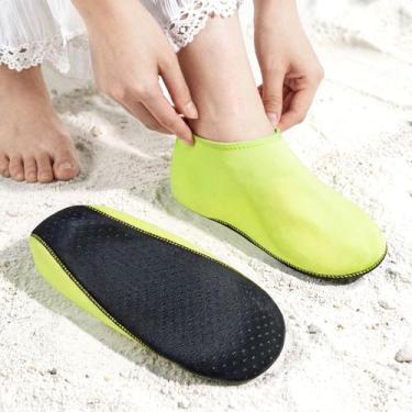 Imagem de Sapatilha Aquatica Antiderrapante Leve Macia Unissex Praia Piscina Par