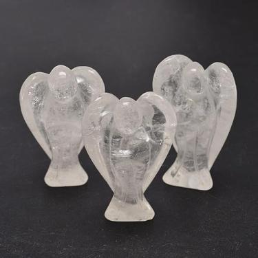 Imagem de Estatueta de anjo de cristal esculpida em cristais de anjo da paz pedras curativas para mulheres, homens, amigos, família, meditação, amor, energia, presente de Reiki