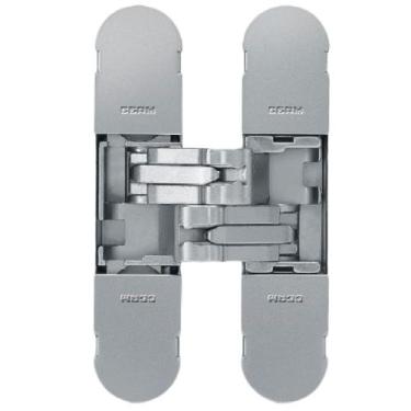 Imagem de Dobradiça Invisivel Regulavel 3D 1129 100x22mm 40 kg Cromado ou Preto 