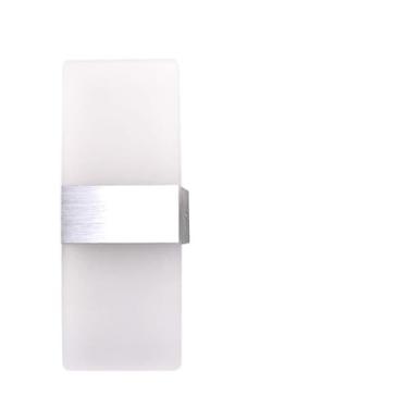 Imagem de Luminária de Parede Moderna Up Down Lamp 6W LEDs Acrílico Apoiado na Iluminação Interior para Quarto Varanda Hall Corredor Escadas AC 85-265V