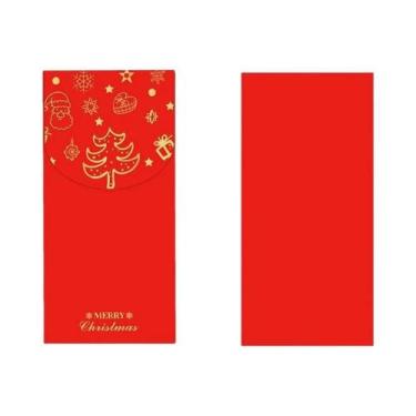 Imagem de Envelopes De Dinheiro Em Folha Dourada Vermelha Para Presentes De Nata