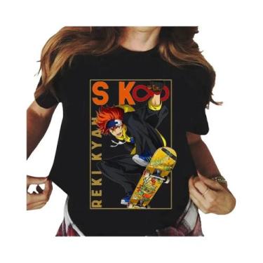 Imagem de Camiseta Feminina Kawaii Com Estampa De Desenho Animado De Skate, Top 
