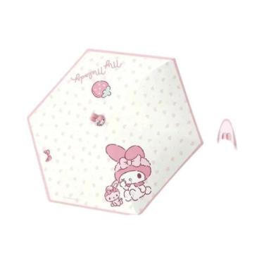Imagem de Guarda-chuva De Sol Kawaii Sanrio My Melody Kuromi Com Proteção UV, Gu