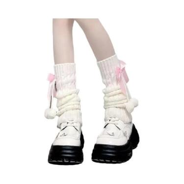 Imagem de Meias Retro Lolita Para Mulheres, Estilo Universitário, Quentes E Conf