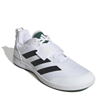 Imagem de adidas Tênis unissex adulto The Total, Branco/preto/verde universitário, 12 Women/11 Men