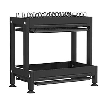 Imagem de Prateleiras de cozinha de armazenamento de classificação de grande capacidade dupla/três camadas com rack de tábua de corte/rack de faca/barril de pauzinhos escorredor de utensílios multifuncionais