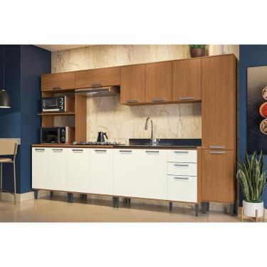 Imagem de Kit Cozinha Kappesberg 7 Peças Linna C7P107 Canela/Off White