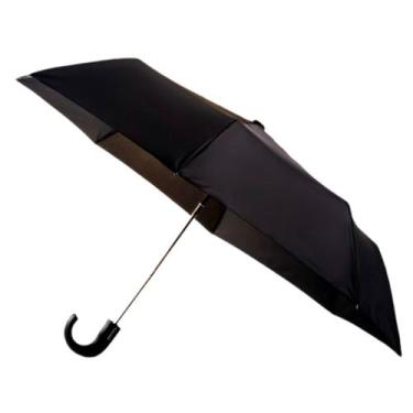 Imagem de Guarda Chuva Automático Masculino Cabo Curvo Fazzoletti 206 Preto