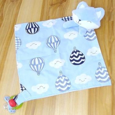 Imagem de Naninha Paninho de Boca Porta Chupeta com Bichinho de Pelucia - Brandy