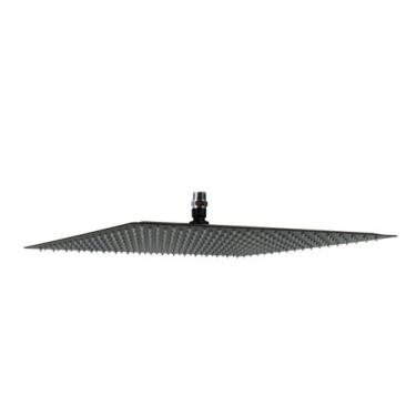 Imagem de Ducha Inox Black Preto Fosco 40x40 Com Niple Suporte De Teto - AMG Met
