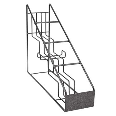 Imagem de YOUTHINK Suporte de Garrafa de Fio de, Organizador de Aço Inoxidável de 4 Compartimentos, Suporte Estável de Xarope de café para Cozinha e área de Bar