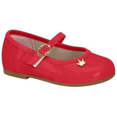 Imagem de Sapatilha Infantil Menina Molekinha Boneca Vermelho 23