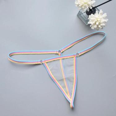 Imagem de Mini Biquíni Colorido Para Mulheres, Tanga Sexy, Lingerie Para Casais,