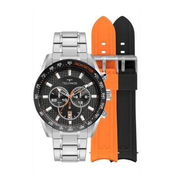 Imagem de Relógio Technos Masculino Ts Carbon Kit Pulseira JS25BBC/T1P