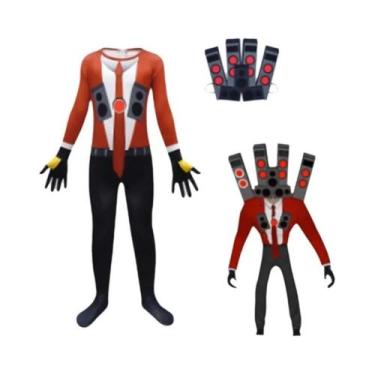 Imagem de Fantasia De Cosplay Anime Skibidi Toilet Para Adultos E Crianças, Conj