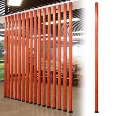 Imagem de Divisória de parede de ferro - Coluna de decoração de espaço moderno de altura ajustável para sala de estar e porta da frente - Divisor de casa elegante e funcional