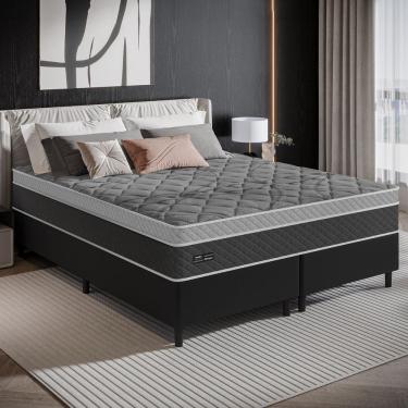 Imagem de Cama Box King 193cm Molas Ensacadas Ferrara Umaflex Base 2CEN