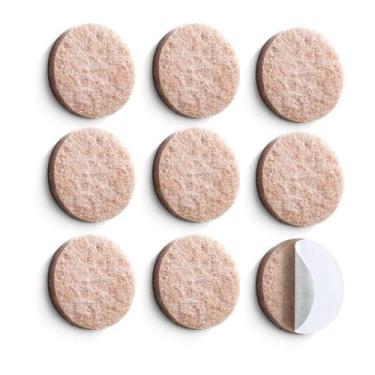 Imagem de Adesivo Protetor P/ Móveis Feltro Redondo - Atlas