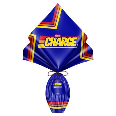 Imagem de Ovo de Páscoa Nestlé Charge Ao Leite c/ Amendoim, Caramelo Salgado e Doce de Leite 240g Recheado