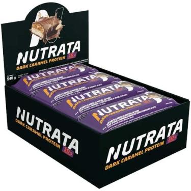 Imagem de Nutrata Dark Caramel Protein Display 12 Barra de Proteína