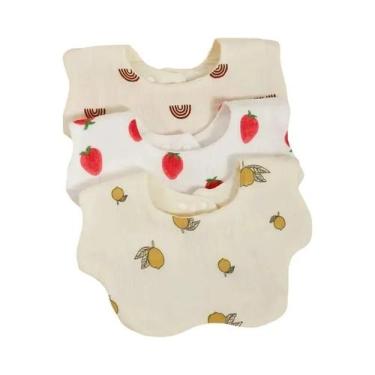 Imagem de Conjunto De Babadores De Algodão Para Bebês, Toalhas De Saliva Com Est