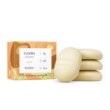Imagem de Kit Sabonetes em Barra Vegetal Perfumado Instance Karité 4x80g