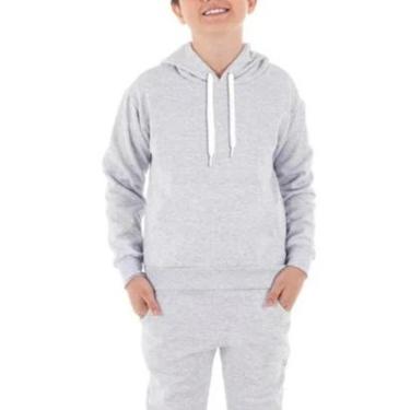 Imagem de Moletom Infantil Moleton blusa de frio Canguru Unissex Agasalho Infantil-Unissex