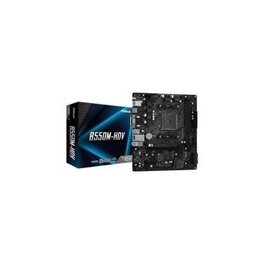 Imagem de Placa-Mãe ASRock B550M-HDV, AMD AM4, Micro ATX, DDR4, Preto - 90-MXBDJ0-A0UAYZ