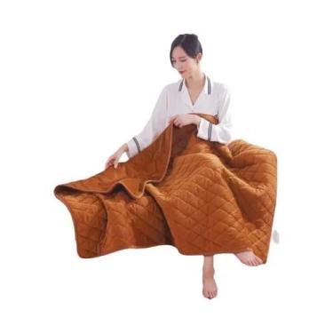Imagem de Cobertor Elétrico Multifuncional USB Com Aquecimento Rápido, Lavável, 