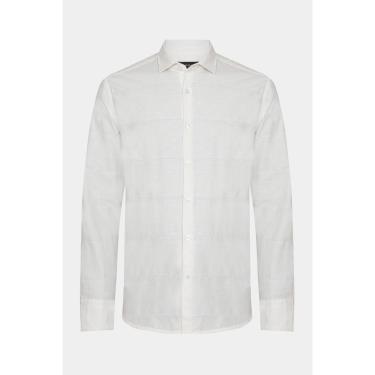 Imagem de Camisa Aramis Manga Longa Regular Algodão Capri Natural-Masculino