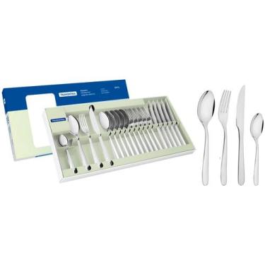 Imagem de Faqueiro Tramontina Inox 24 Peças para Churrasco Havai 66905847, Inox,