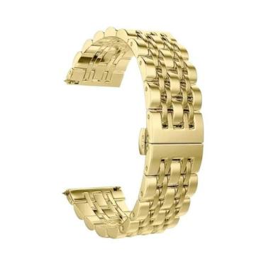 Imagem de Pulseira De Aço Inoxidável 22mm 20mm Para Samsung Galaxy Watch 3 4 5 G