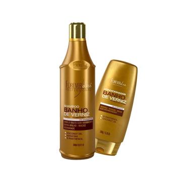 Imagem de Kit Banho de Verniz Shampoo 500ml e Condicionador 200g