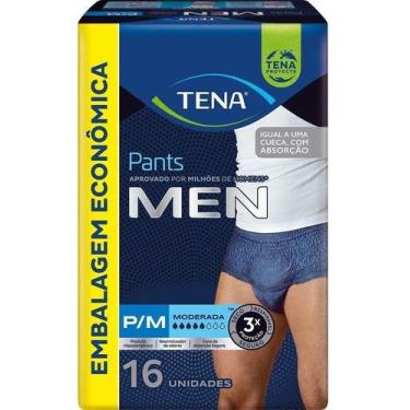 Imagem de Fralda Geriátrica cueca Descartável Tena Pants Men P/m 16 Un - Congrat
