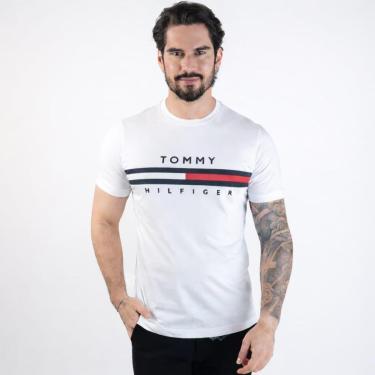 Imagem de Camiseta Tommy Hilfiger Bordado Script Branca-Masculino