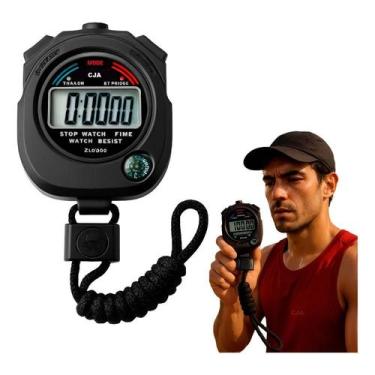 Imagem de Cronômetro Digital De Mão - Corrida - Alarme Hora Exercício Funcional 