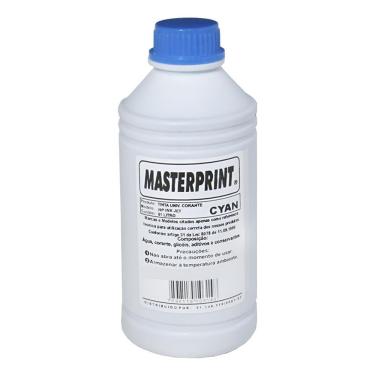 Imagem de Tinta Impressora Refil Bulk Hp 1 Litro Masterprint Cyano Azul