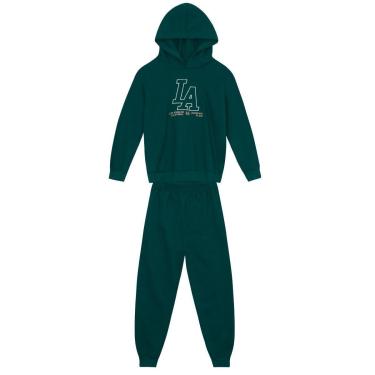 Imagem de Conjunto infantil menino em moletom com bordado Brandili-Masculino